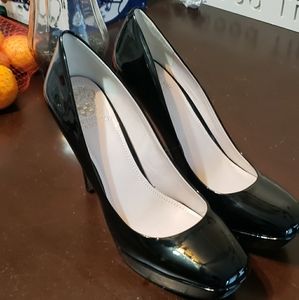 Vince Camuto Black Patent Leather Heels